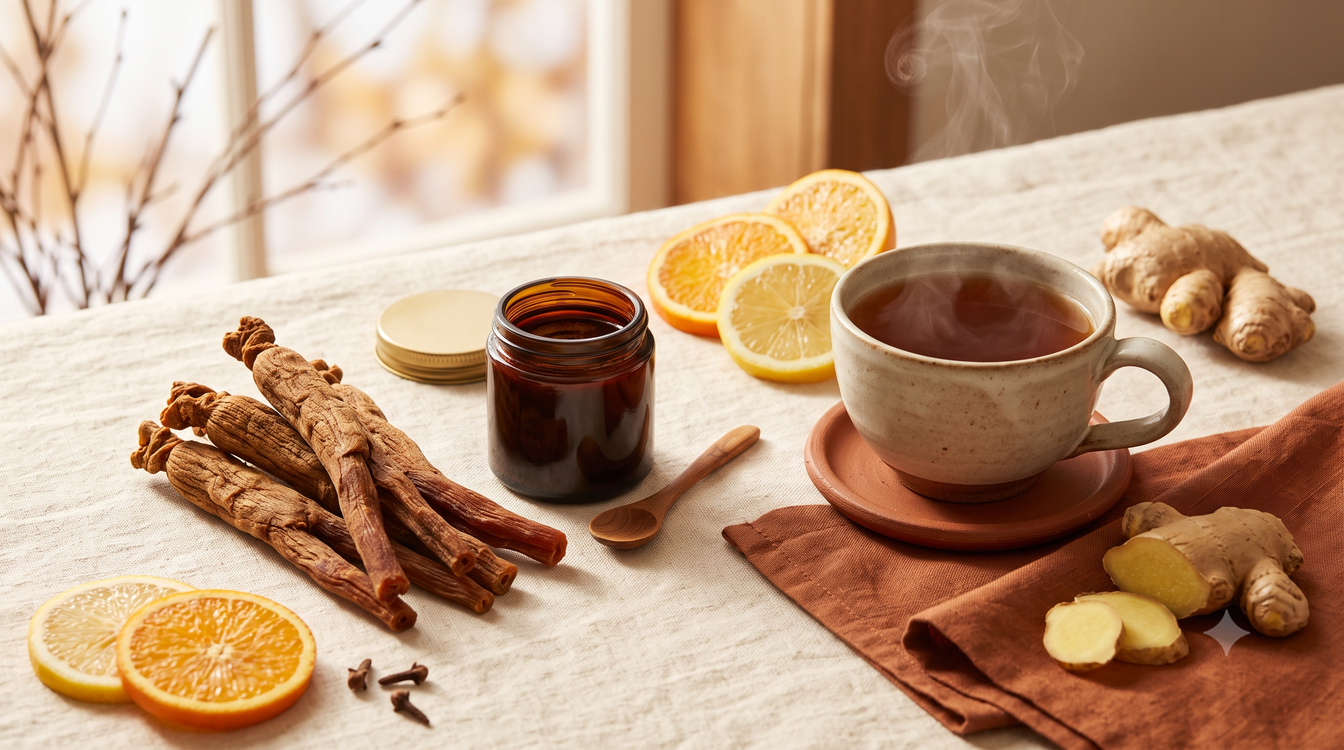 Ginseng coreean pentru imunitate în sezonul rece