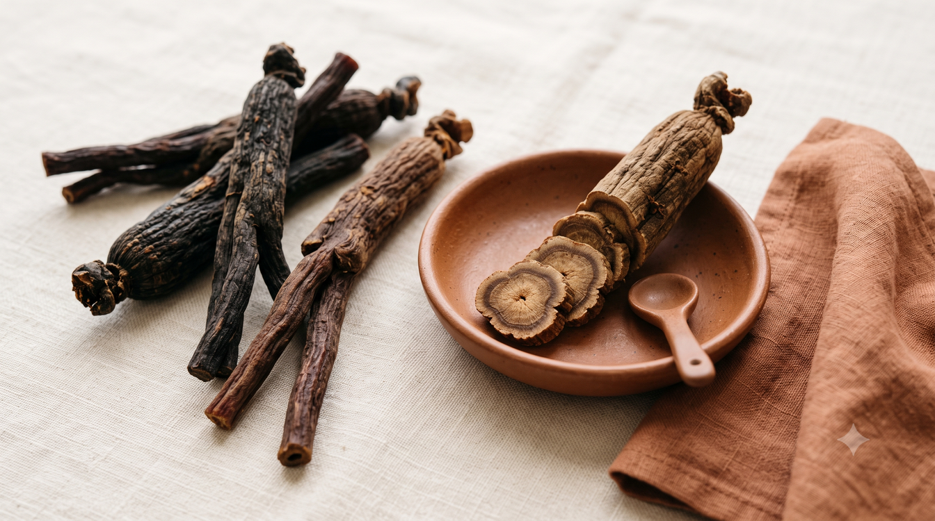 Tipuri de ginseng – rădăcini de ginseng coreean roșu și negru premium