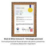 Black & White Immune D – Imunostimulator Natural și Protecție pentru Căile Respiratorii