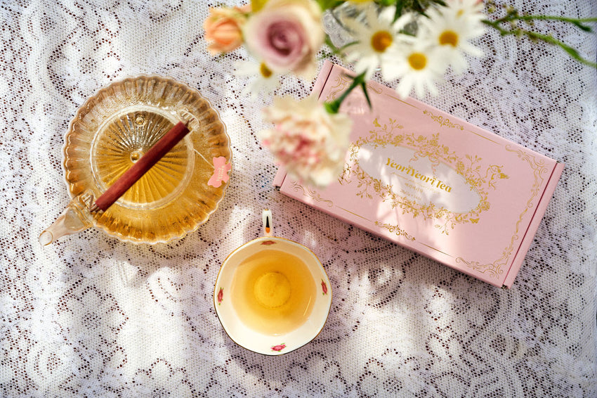 Ceai cu colagen vegetal coreean pentru hidratare