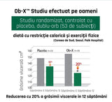 Ob-X - Tablete coreene de reducerea grăsimii corporale 60 bucăți