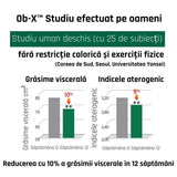 Ob-X - Tablete coreene de reducerea grăsimii corporale 60 bucăți