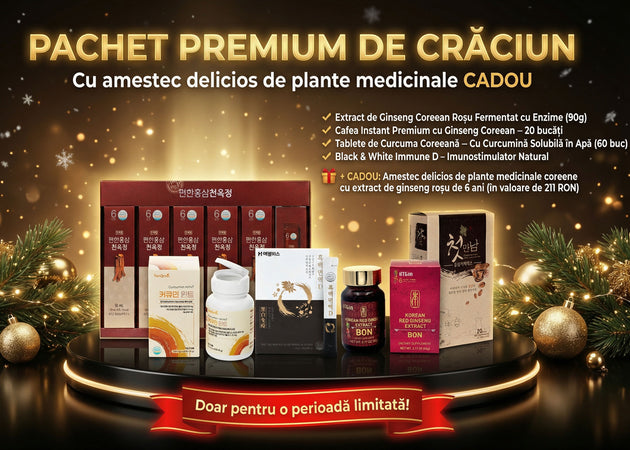 Pachet Premium de Crăciun cu Cadou Amestec delicios de plante medicinale
